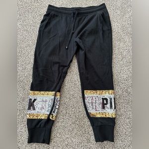 VS PINK sequin joggers